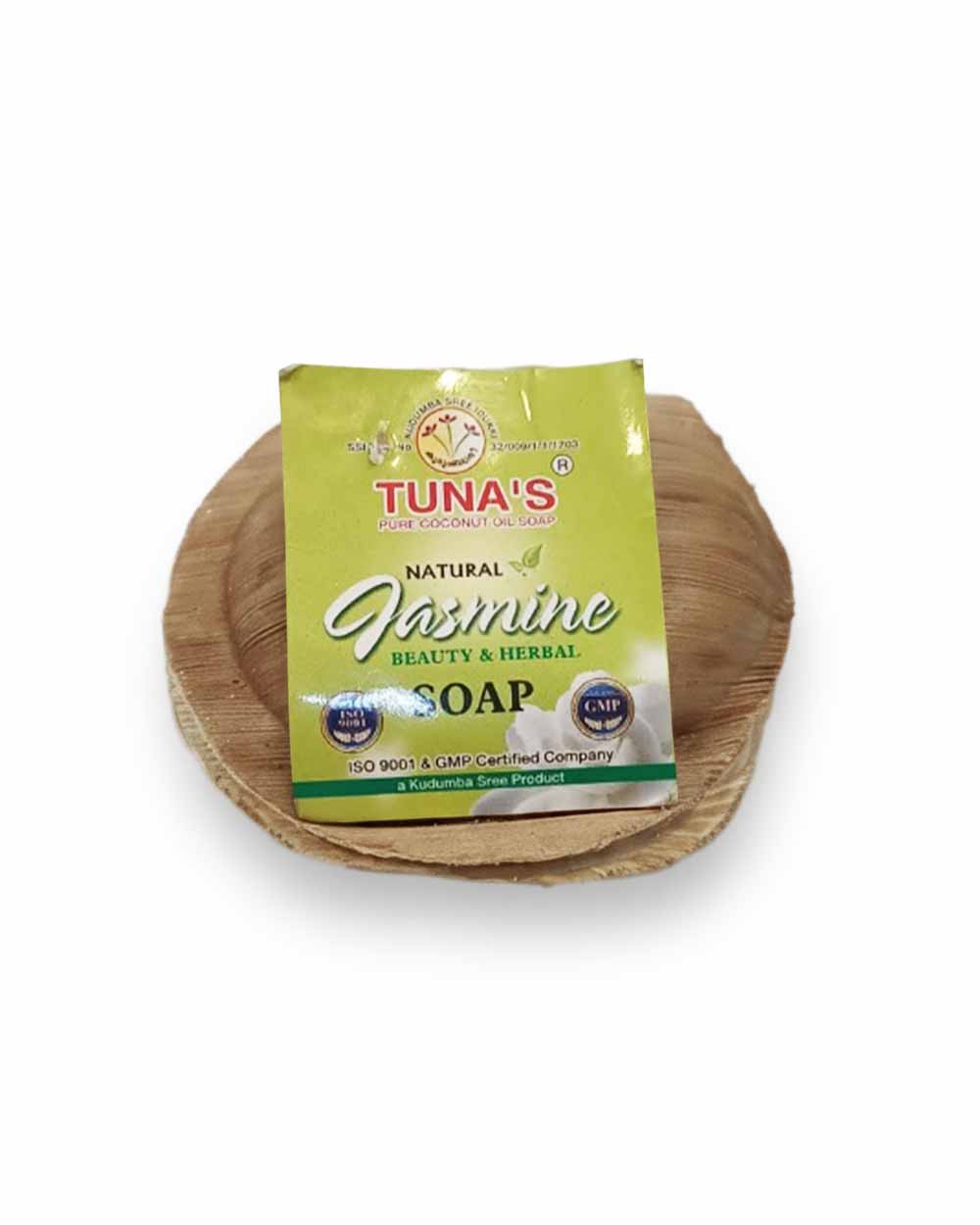 Natural-Jasmine-Beauty-and-Herbal-Soap-Pure-Coconut-Oil-Soap Jasmine Herbal Soap - 100g - Image 1