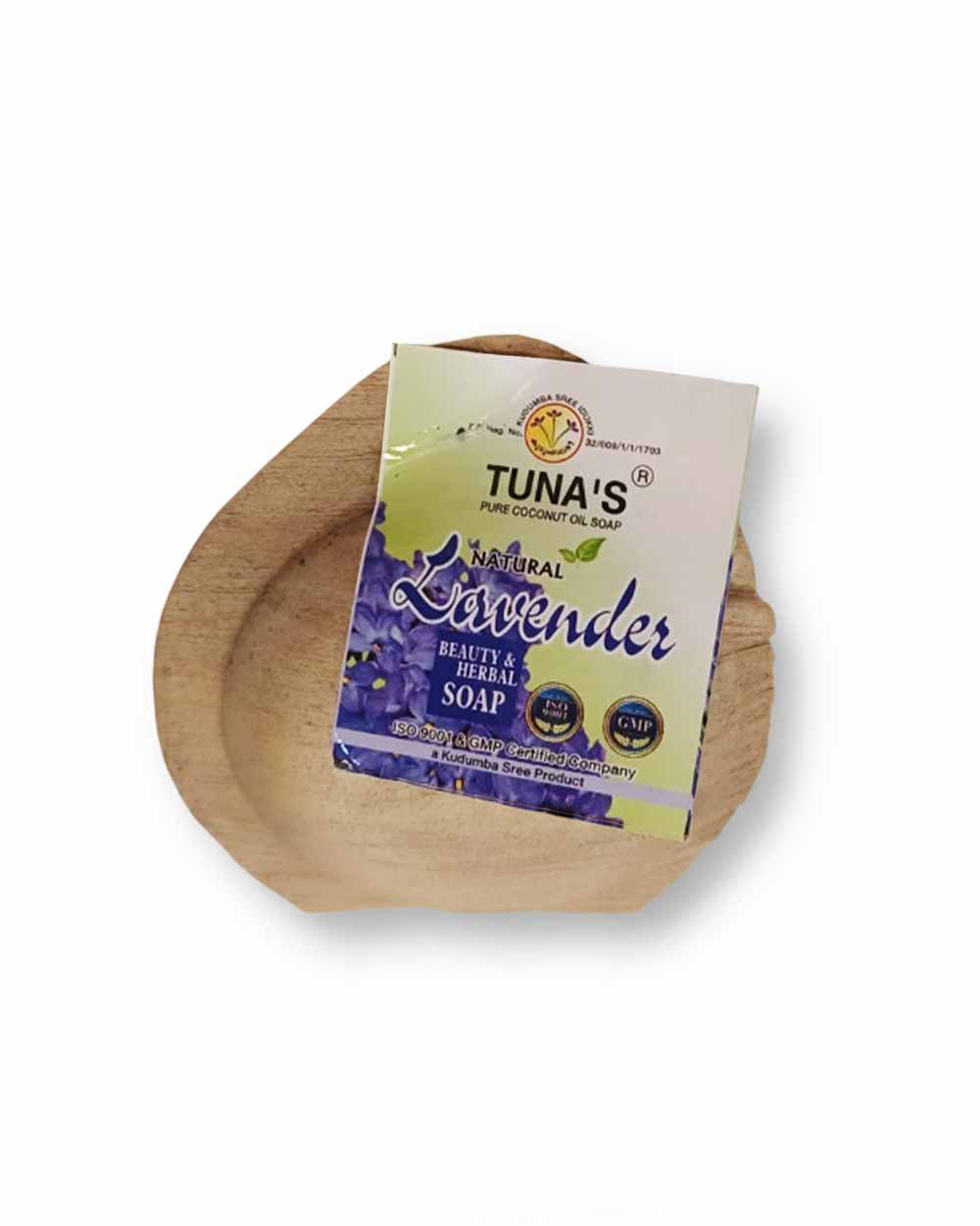 Natural-LAVENDER-Beauty-and-Herbal-Soap-Pure-Coconut-Oil-Soap Herbal Lavender Soap - 100g - Image 1