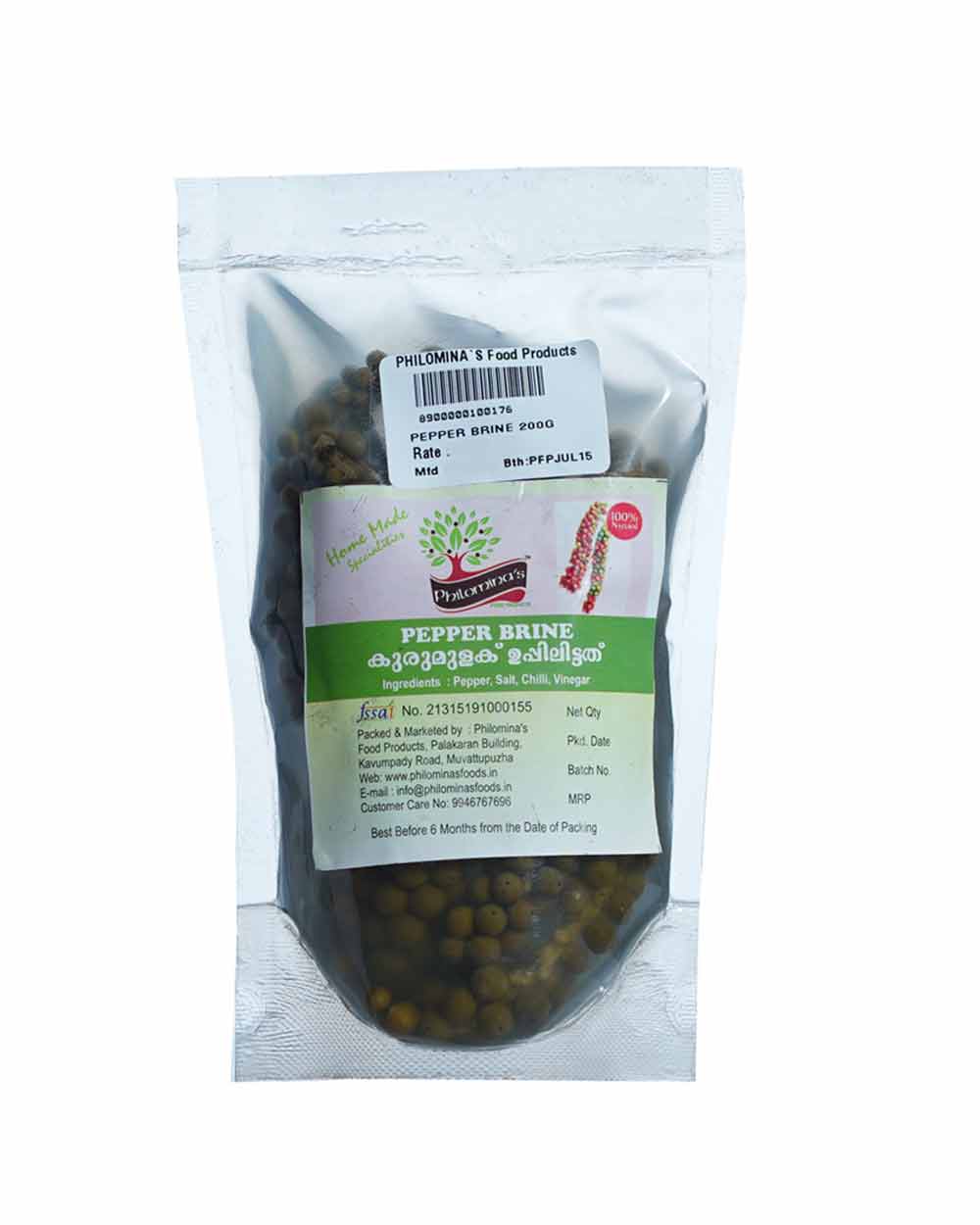 pepper-brine Pepper Brine | Uppil Itta Kurumulaku - 200g - Image 1