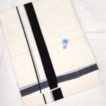 Kuthampully Double Mundu - Black