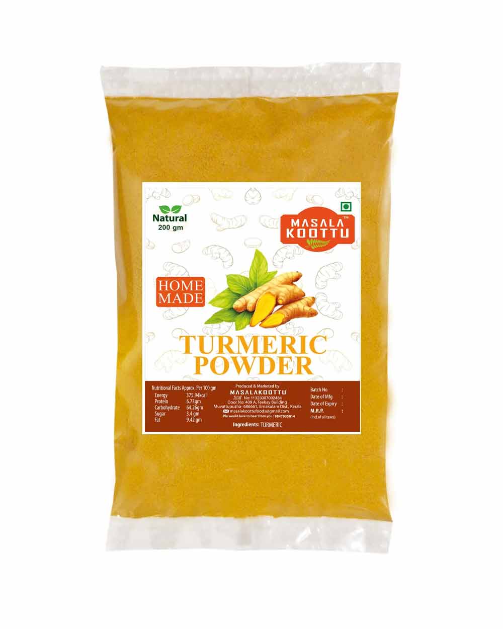 turmeric-powder Turmeric Powder - 200g - Image 1