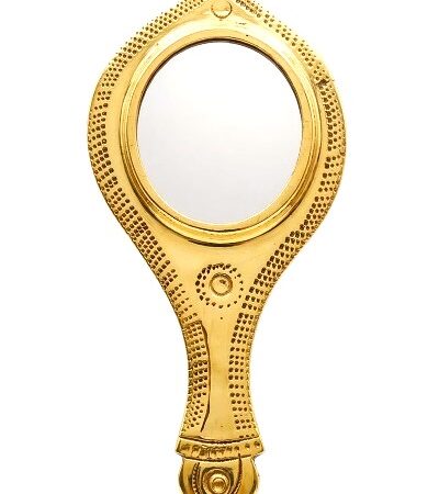 Original Aranmula Kannadi(ആറന്മുള കണ്ണാടി) with GI Tag Hologram - Authentic Handmade Metal Mirror from Kerala