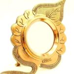 Original Aalila Aranmula Kannadi - Authentic Peepal Leaf Shaped Metal Mirror (GI Tagged)