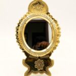 Original Aranmula Kannadi(6.5 cm Sized Mirror) - Authentic Kerala Metal Mirror (GI Tagged)