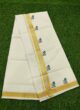 Krishna Mural Design - Cotton Double Mundu