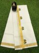 Krishna Mural Design - Cotton Double Mundu - Image 2
