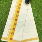Kathakali Mural design - Cotton Double Mundu