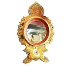 Original Aranmula Kannadi(4.5 mirror sized) - Authentic Kerala Metal Mirror (GI Tagged)